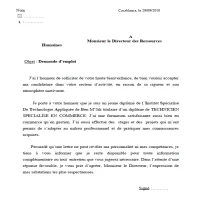 Demandes et modèles de travail